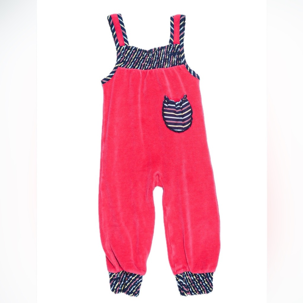 VINTAGE Velour “Stretch” Jumpsuit Size 74-80cm (Approx 9/12m)